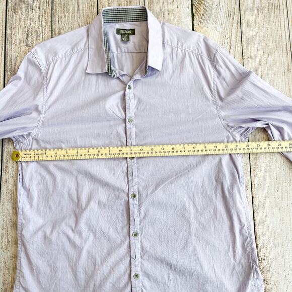 Men's Large Kenneth Cole Reaction Casual Button Down - Picture 4 of 6